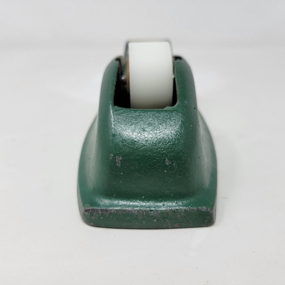 Vintage Permacel Cast Iron Tape Dispenser Green Industrial Heavy Duty MCM Desk - Picture 4 of 10